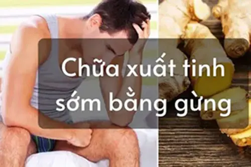 Cách làm gừng nướng chữa suất tinh sớm
