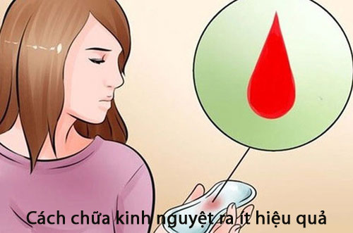 Cách chữa kinh nguyệt ra ít hiệu quả